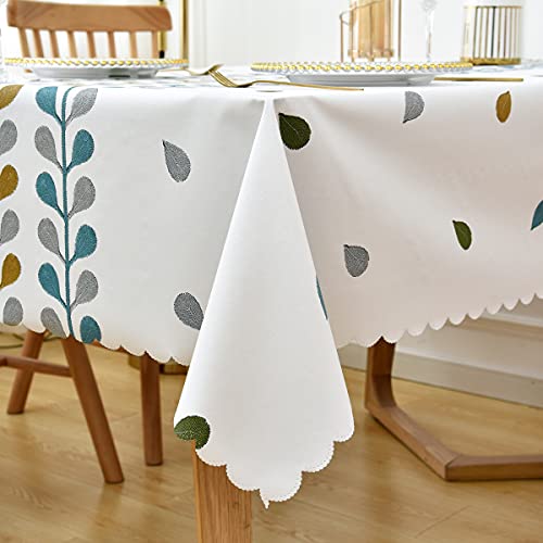LOHASCASA Christmas Tablecloth Vinyl Oilcloth Tablecloth Small Rectangle Peva Vynle Wipeable PVC Waterproof Plastic Spill Proof Tablecloths Weigh