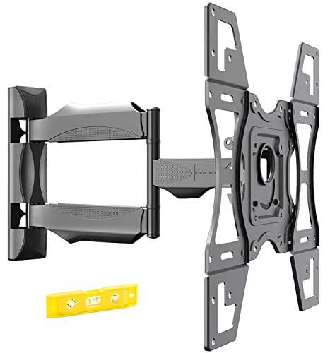 Invision Ultra Strong TV Wall Bracket Mount Single Arm Tilt & Swivel for 26-60 Inch LED LCD OLED 4K HDR Smart Flat & Curved Screens - Max. VESA 4