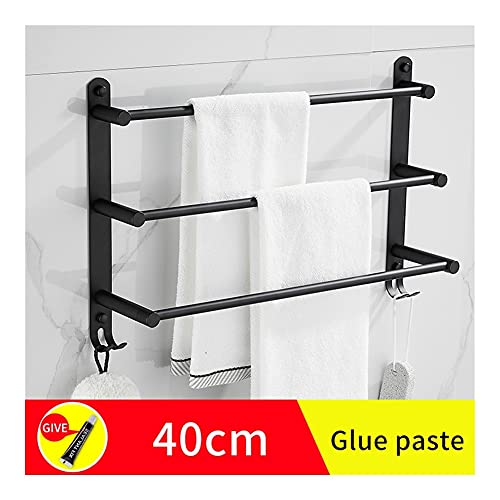 HIGOH Towel Racks, Towel Rail for Bathroom,Stainless Steel Hand Towel Holder,Bathroom Wall Mounted Towel Holder,Screw Free Installation Towel Bar