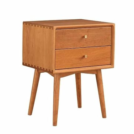 WALNUT Bedside Cabinet Bedroom Bedside Cabinet Corner Table Furniture Bedroom Bedside Cabinet Large Storage Space