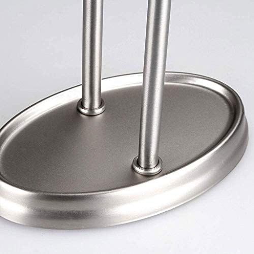 N/A Silver Hand Towel Holder, Free Standing Towel Rack, Stainless Steel Necklace Holder Jewelry Organizer Bracelet Display Stand