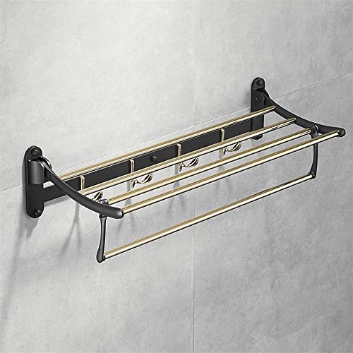 HIGOH Towel Racks,Bathroom Towel Rack Wall Mounted Towel Holder,Bathroom Accessories Bathroom Shelf,Towel Rack,Towel Holder,Towel Hanger,Brass Ba