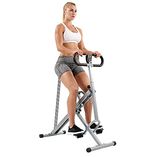Sunny Health & Fitness Legacy Stepping Elliptical Machine, Total Body Cross Trainer with Ultra- Quiet Magnetic Belt Drive, Low Impact Exercise Eq