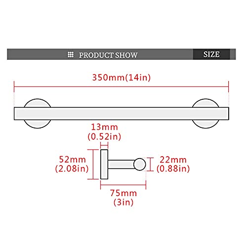 HIGOH Towel Racks,Towel Holder Towel Rail for Bathroom, Towel Rail, Bathroom Hand Hand Towel Holder Wall Mounted Kitchen Towel Holder, Bathroom S