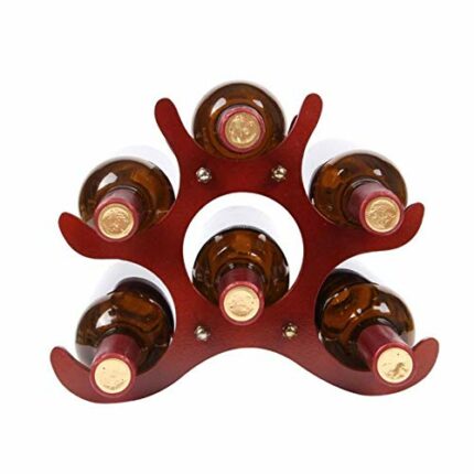 ZYZMH Bottles Wooden Wine Bottle Rack Holder Stand Shelf Tabletop Decoration Home Bar Storage Kitchen Tools