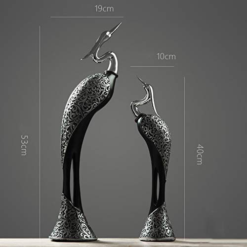 LLLY Hand-painted Resin Crafts Abstract Animal Peacock Ornaments Sculpture Living Room Decorations Nordic Decorative Wine Cabinet