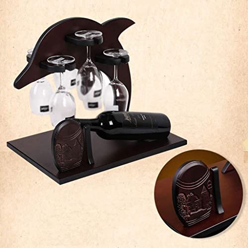 NEOCHY Wine Solid Rack, Creative European Style Wine Rack, Table Rack