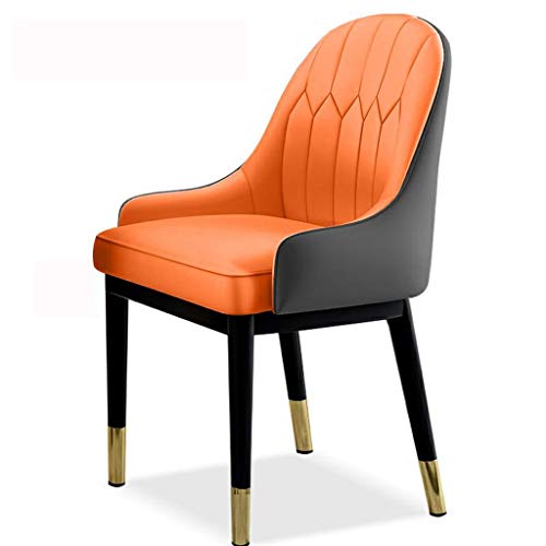 Modern Kitchen Dining Room Chairs Dining Chairs Water Proof Leather Side Chair With Metal Legs Kitchen Living Room Lounge Counter Chairs (Color :
