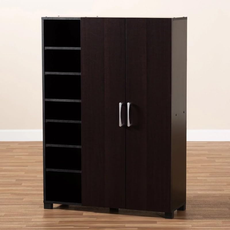 LUKEO Hallway Furniture and Shoes Storage 2 Door Entryway Shoe Storage Cabinet with Shelves