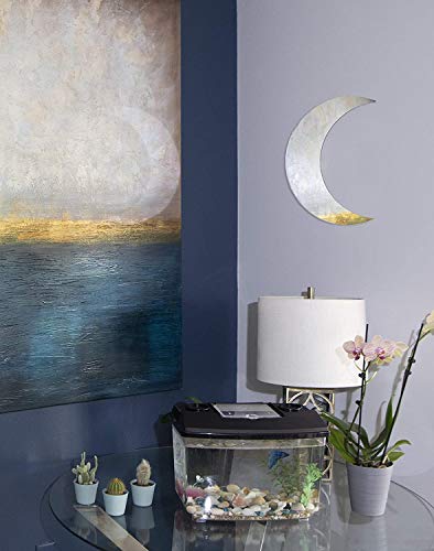 Crescent Moon Mirror - Wall Decor with Chic Boho Aesthetic for Urban Living Room Apartment Bedroom or Home - Durable Lightweight and Safe Acrylic