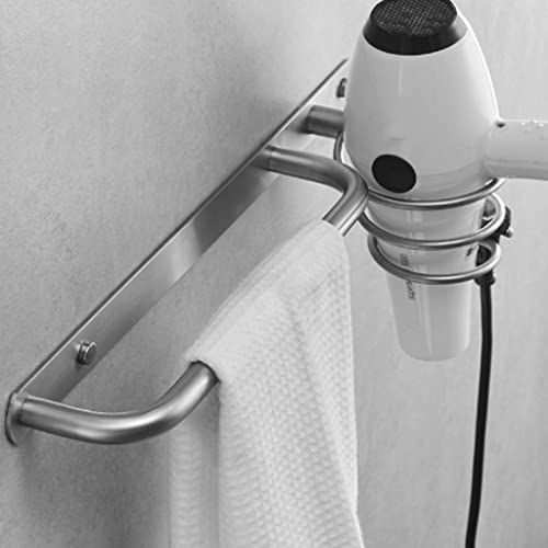 RSOCHS Multifunctional Wall Mount Collection Rack Hair Dryer Holder Stainless steel rack