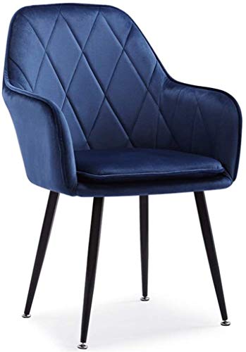 Modern Kitchen Dining Room Chairs Kitchen Dining Chairs Living Room Armchair with Metal Legs Velvet Seat And Backrests Kitchen Living Room Lounge