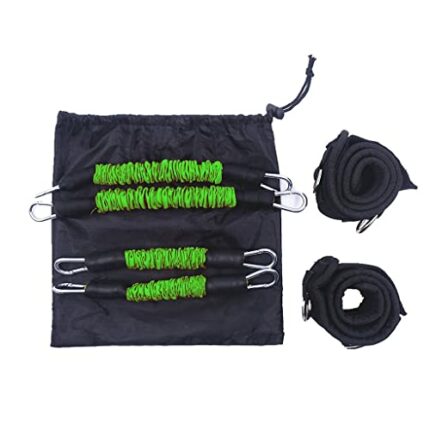 CZDYUF Fitness Thigh Resistance Band Sets Total 120 LB Football Speed and Strength Training Equipment for Leg Butt Squat Workout