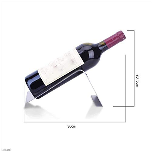 DLOETT Wine Rack European Stainless Steel Wine Rack, Bar Creative Right Angle Wine Rack Emergency Living Room Wine Decoration