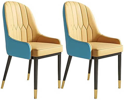 dining chair Office Reception Chairs Business Dining Chairs Set Kitchen Modern Kitchen Dining Chairs Set of 2 Water Proof PU Leather Side Chair w