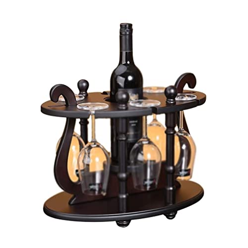 NEOCHY Wine Rack Stand Bottles Reclaimed Free Standing Liquor Storage Display Handmade Living Room Pub Bibarniture Decor