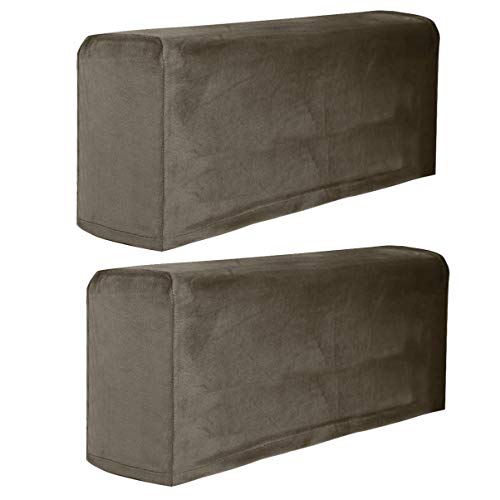 BESPORTBLE Couch Arm Protectors Elastic Cover 2Pcs Polyester Sofa Armrest Cover Stretch Elastic Armrest Protector Slipcover Couch Armchair Cover