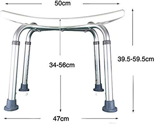 Bath Stools,Shower Stool Shower Chair Bath Chair Bath Seat Height Adjustable Seat Light Aluminum Handicapped Senior Speaker 150Kg