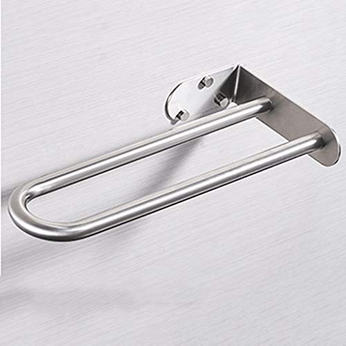 N/A Double Towel Bar Stainless Steel Bathroom Kitchen Towel Holder Dual Towel Rod Rustproof Wall Mount