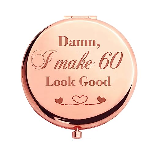 Engraved Inspirational Words Compact Folding Pocket Mirror Gifts for Mum/Grandmother Mothers Day Mum 60th Birthday Gift Ideas