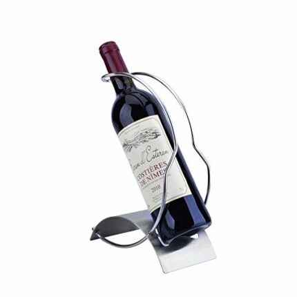 ZYZMH Stainless Steel Portable Wine Racks Single Bottle Storage Holder Kitchen Bar Tools