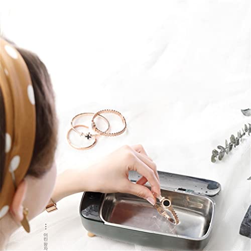 SMLJLQ Jewelry Box Cleaning Machine 47000Hz High Frequency Vibration Wash Cleaner Washing Jewelry Glasses Watch Cleaning Machine Storage
