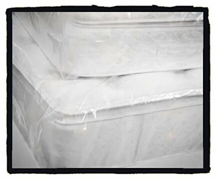 Single Bed Mattress Plastic Protector Dust Removal Cover Anti-Allergic Waterproof (SINGLE 3FT)