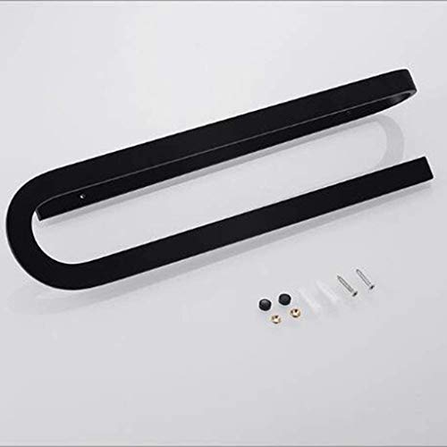 N/A Towel Bar Screws Mounting Towel Bars,Black Space Aluminum Towel Rack Kitchen Bathroom Towel Hanger Towel Rail