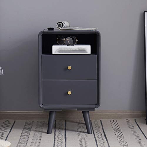 JYDQM Color Simple Bedside Table, Mini Bedroom Furniture with Two Drawers, Saving Space, Bedside Table