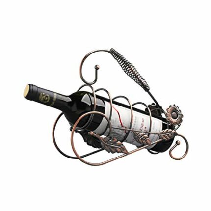 ZYZMH Retro Wine Rack Decoration Light Leaf Portable Wine Rack Wine Cabinet Display Wine Rack