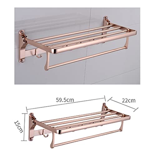 HIGOH Towel Racks, Bathroom Towel Rack Wall Mounted Towel Holder,Bathroom Aluminum Towel Rack,European Bathroom Rack,Space Towel Holder