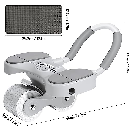 Olerd Ab Roller Wheel, Automatic Rebound AbdominalWheel for Newbies with Elbow Support Workout Equipment for Core Strength Training, Home & Gym