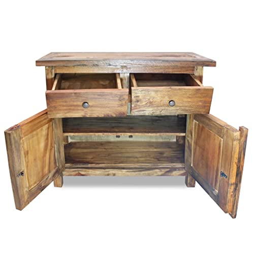 DSHGDJF Sideboards and Buffets Cabinet with Storage Decor Solid Reclaimed Wood 29.5"x11.8"x25.6"