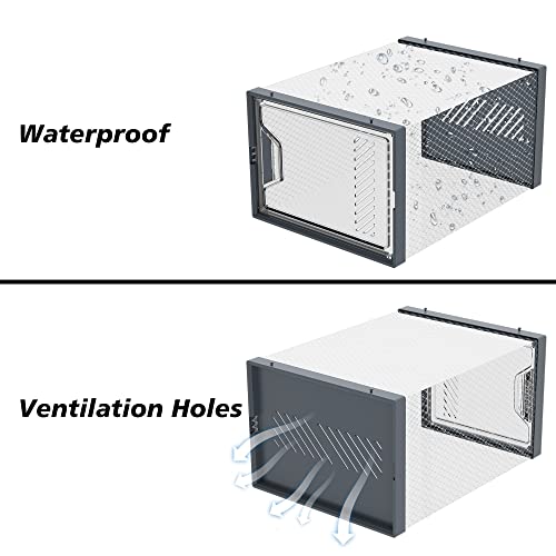 SIMPDIY Shoe Storage, 12 Pack Large Shoe Organizer for Closet, Shoe Boxes Clear Plastic Stackable Shoe Storage Boxes for Size 13