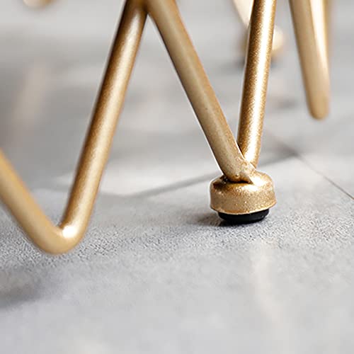 Luxurious Velvet Vanity Stool,Round Footrest Stool with Golden Base,Comfy Footstool Dressing Chair Multifunction Sofa Stool-B 40x40x42cm(16x16x17