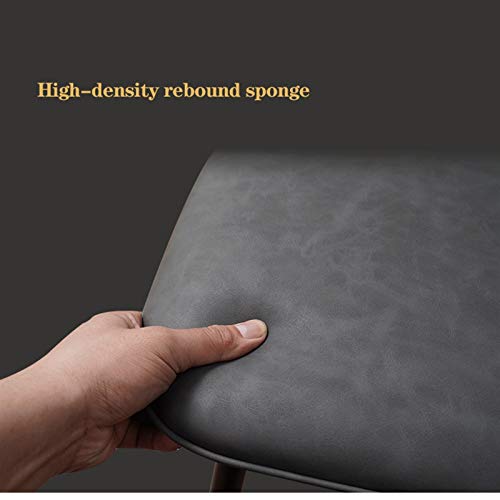 dining chair Kitchen Dining Room Furniture Chairs Faux Matte Suede Leather Dining Chairs For Living Room Terrace Office Kitchen Lounging (Color :