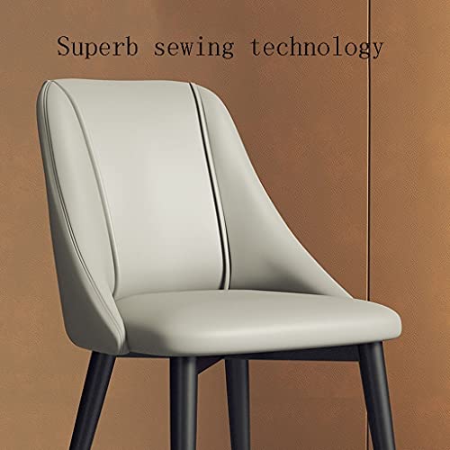 RILOOP Dining Chairs,Modern Pu Leather High Back Padded Soft Seat with Carbon Steel Legs for Office Lounge Dining Kitchen Bedroom Living Room Cha