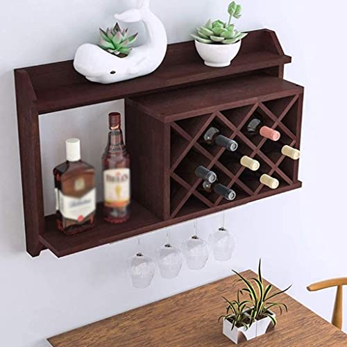 NEOCHY Modern Minimalist Wall Wine Rack, Wall Decoration Rack Restaurant Hanging Wine Cabinet