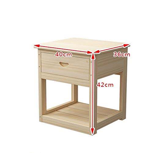 JYDQM European Style Wooden Bedroom Furniture Bedside Cabinet, and Simple Bedside Cabinet with Drawers