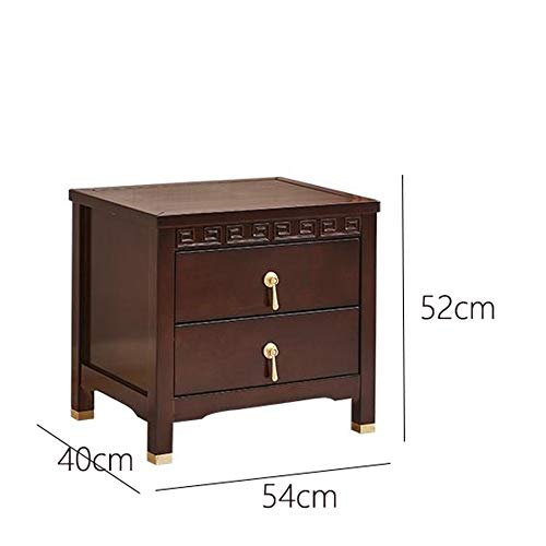LUKEO Solid Wood Bedside Table Simple Bedroom Locker, Solid Wood Bedside Table