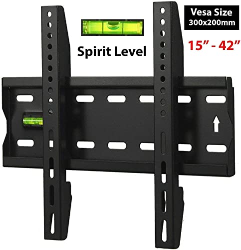 IMBTECH| 15-42 Inches Fixed TV Wall Bracket Mount|, TV bracket 42-inch Television Stand Compatible For 15, 26, 30, 32, 37, 40 and 42inches, Vesa