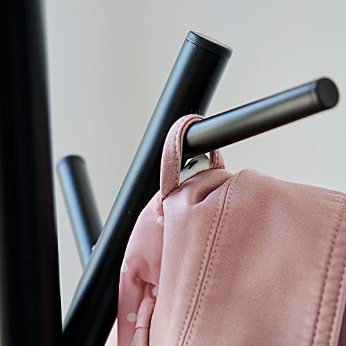 Love it Store it Loft Metal Coat Stand - Modern Jacket Stand for Hallway, Bedroom, Office - 170 cm High, Stable - Matt Black