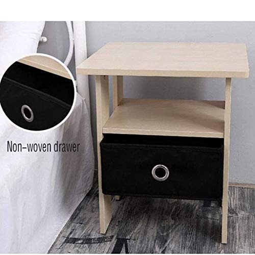 JJZXD Side Table, Nightstand with Drawer, Narrow End Table for Small Spaces, Stable and Sturdy Construction, Wood Look Accent
