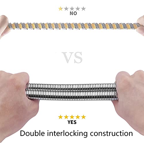 Ibergrif M20109-17 Shower Hose 1.7M, Replacement Shower Hose, Universal Shower Hose, Flexible Anti Twist Shower Hose for Bath Taps, Stainless Ste