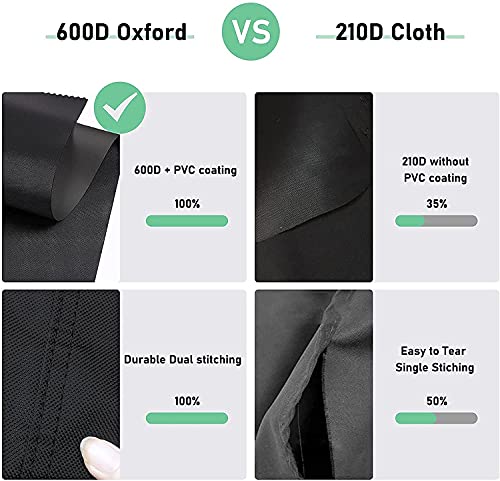 Nomiou Garden Table Covers Waterproof,Outdoor Patio Coffee Side Table Covers for Outdoor Garden Furniture Cover 600D Oxford Fabric,Garden outdoor