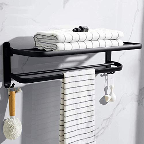 N/A Matte Black Towel Bar for Bathroom Kitchen Hand Towel Holder Dish ,Bathroom towel rack