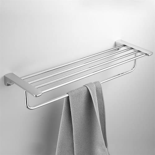 HIGOH Towel Racks,Bathroom Towel Rack Wall Mounted Towel Holder,Bathroom Accessories Towel Hanger,Towel Shelf,Towel Rack,Towel Holder Brass Chrom