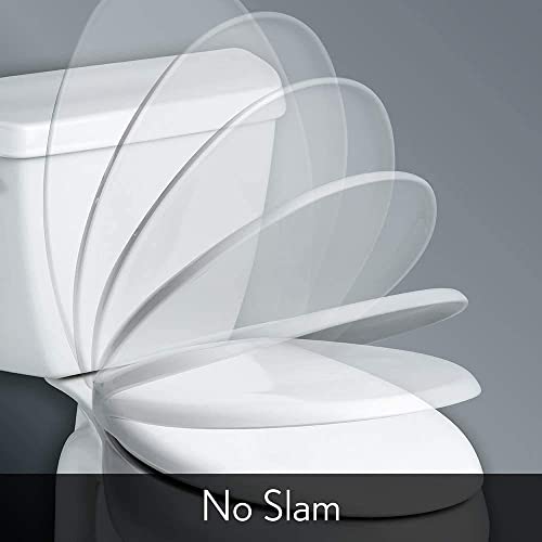 Oval Toilet SEAT Soft Close White - Easy Installation by AAN®