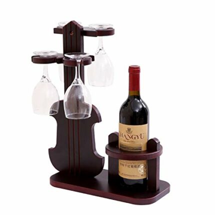 ZYZMH Creative Wine Holder Household Wooden Wine Rack Whisky Champagne Bottle Holder Home Whisky Bottle Shelf