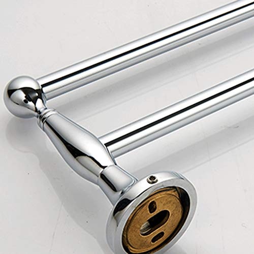 N/A Double pole Towel Rack Max Wall Mounted Anti Rust Stainless Steel Towel Holder Bathroom Kitchen Hardware Accessory